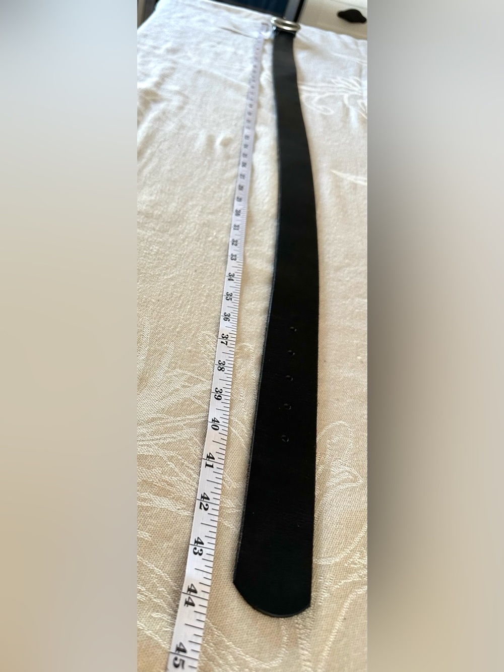 Urban Outfitters NWT Dark Brown Genuine Leather Double Ring Belt Size L 1.5” W - Picture 5 of 12